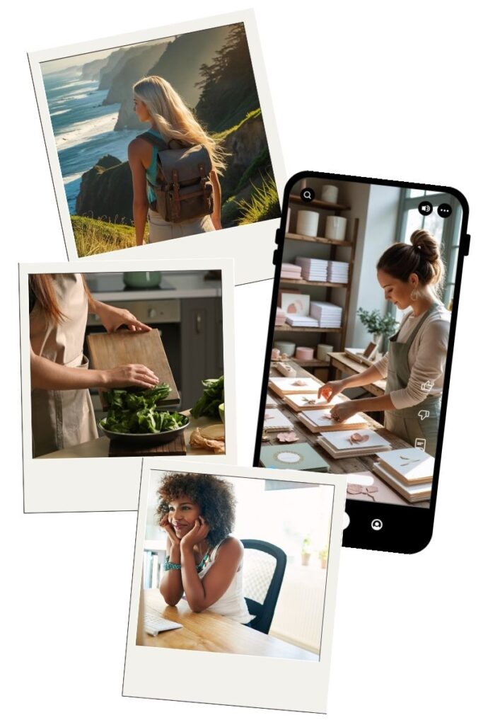 content creator photo dump